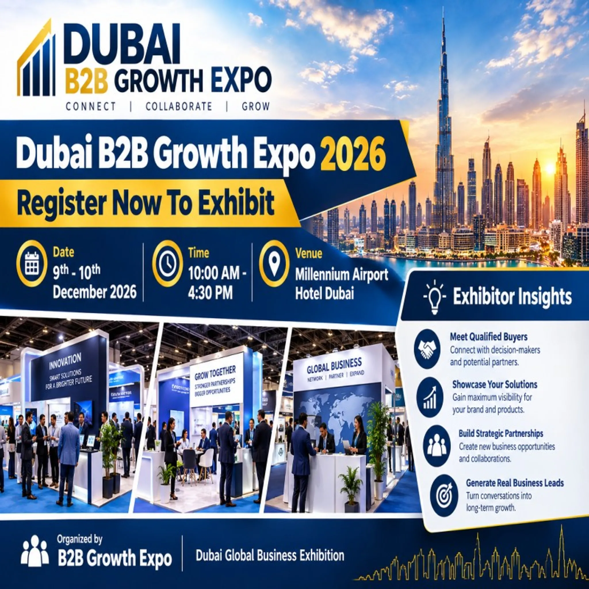 Dubai B2B Growth Expo 2026 | Register Now To Exhibit At Premier B2B Show